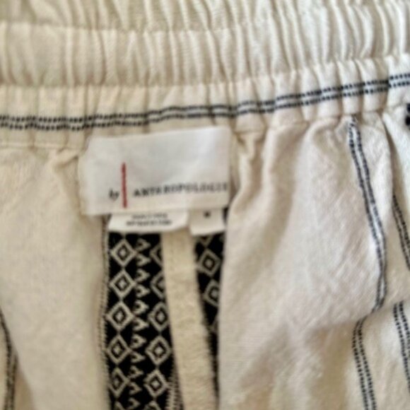 ANTHROPOLOGIE NWOT TASSEL EMBROIDERED ESSENTIAL BEACH PANT SIZE M RETAIL $135 - Picture 9 of 10